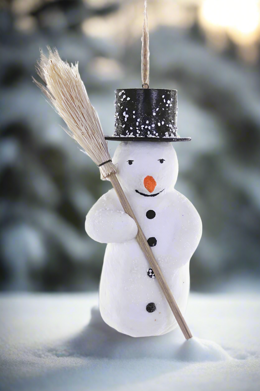 Cotton Snowman | Christmas Ornament
