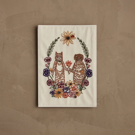 Cat and Dog Friends Garland Card | Coral & Tusk