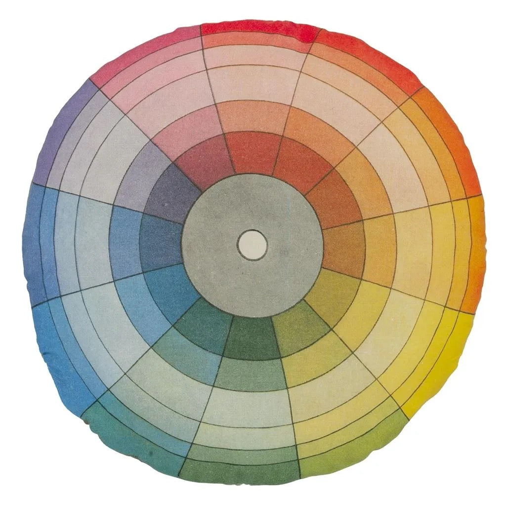 Color Wheel Multicolour Cushion - John Derian