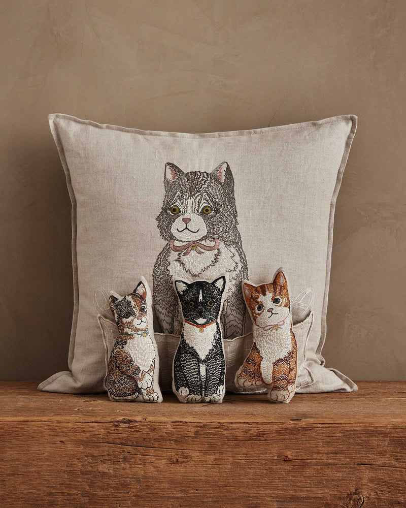 Basket of Kittens Pocket Pillow by Coral & Tusk