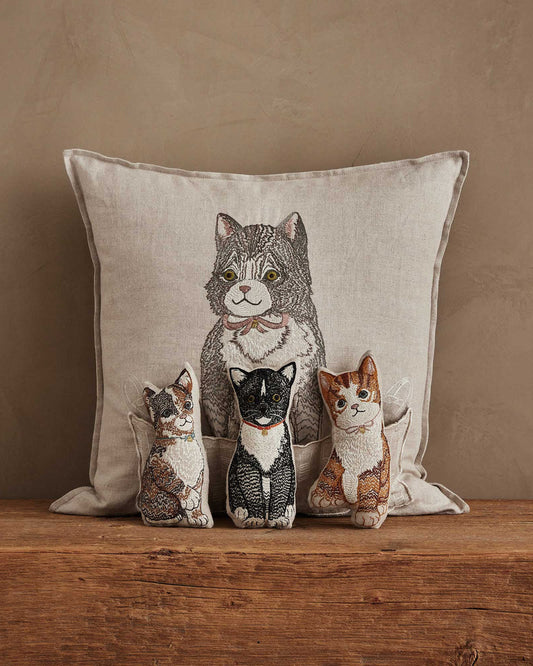 Basket of Kittens Pocket Pillow by Coral & Tusk