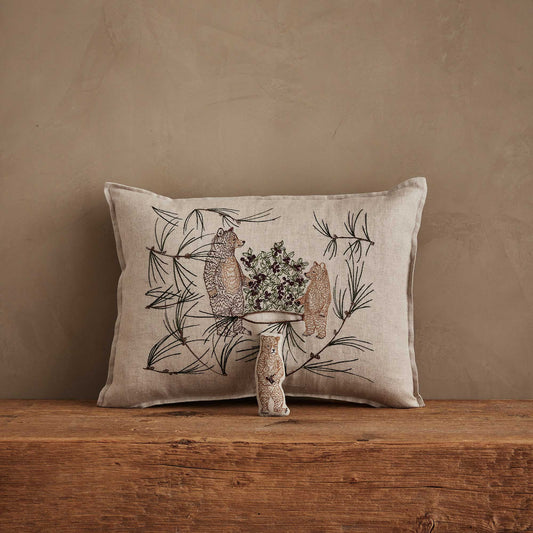 Briar Bears Pocket Pillow by Coral & Tusk
