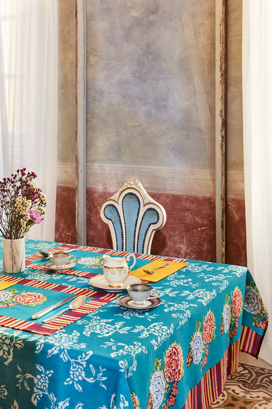 Kandem Queen Sea Green - Cotton Cloth 180x180 | Lisa Corti