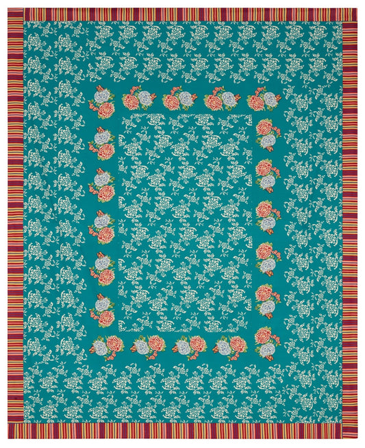 Kandem Queen Sea Green Cotton Cloth 220 x 270 | Lisa Corti