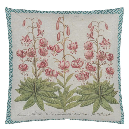 Crown Lily Canvas Cushion - John Derian