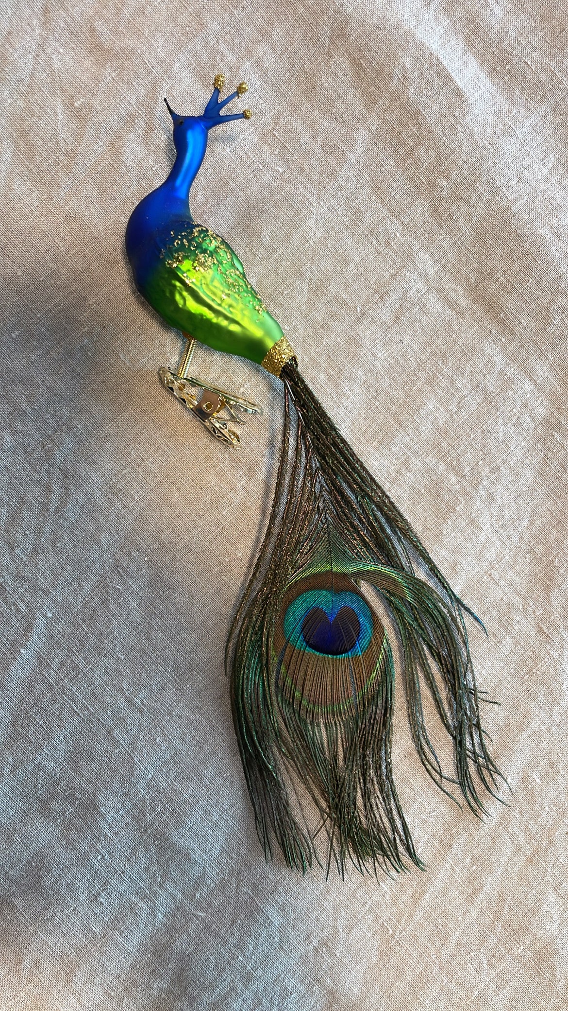 Nostalgic Peacock Blue and Green | Nostalgie Christbaumschmuck