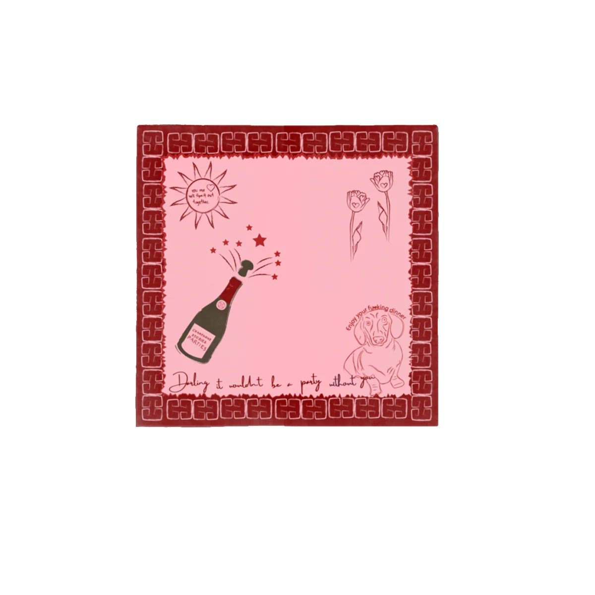NojiNoji Lauren Napkin (Pink)