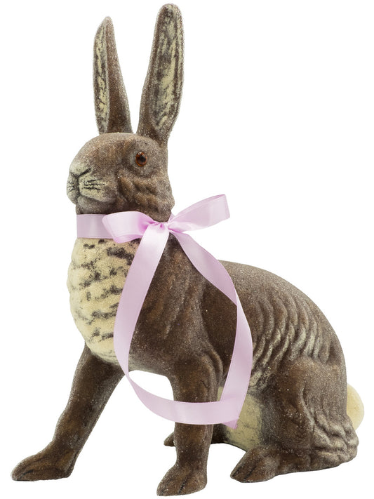 Dark Brown Beaded Bunny | Ino Schaller