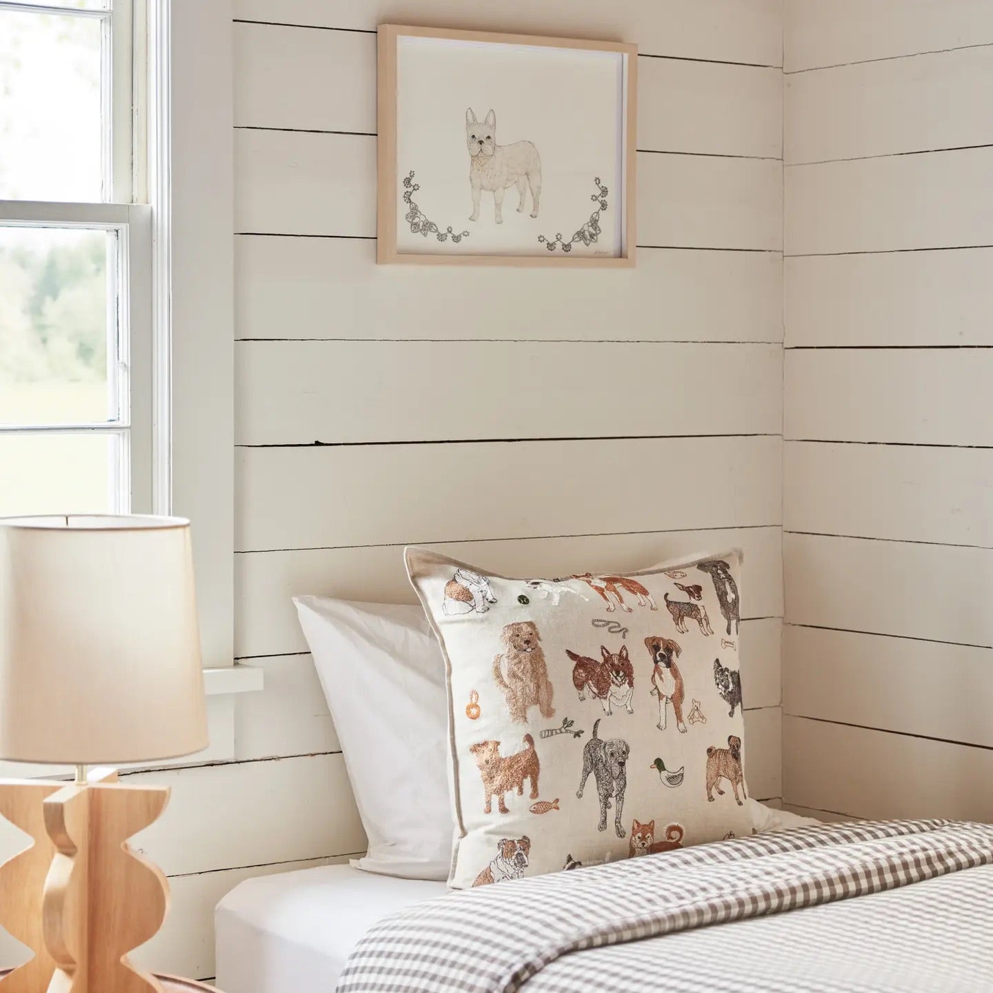 Dogs and Toys Pillow | Coral & Tusk