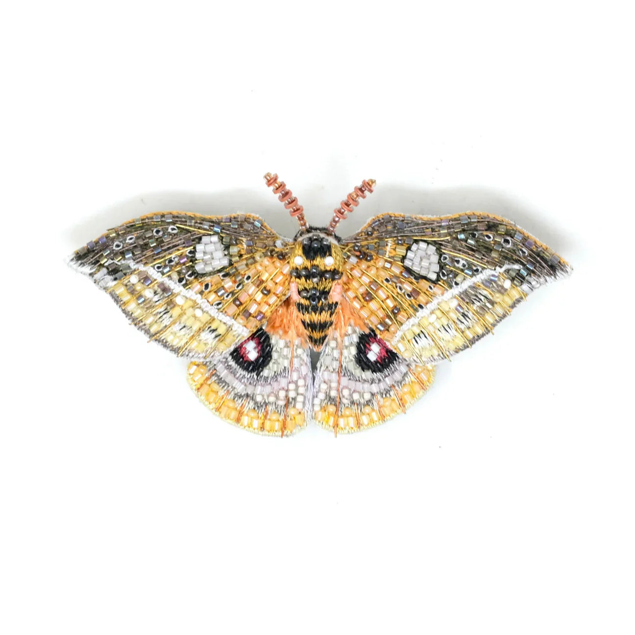 Emperor Automaria Moth Brooch Pin | Trovelore
