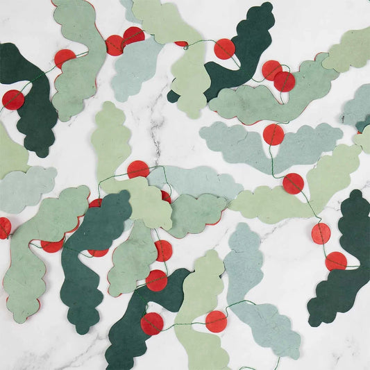 Red Berries Garland - Christmas Decoration | Christmas Ornament