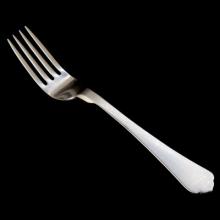 Naples Dessert Fork, Stone Finish, Set of 12, stainless-steel flatware by Astier de Villatte