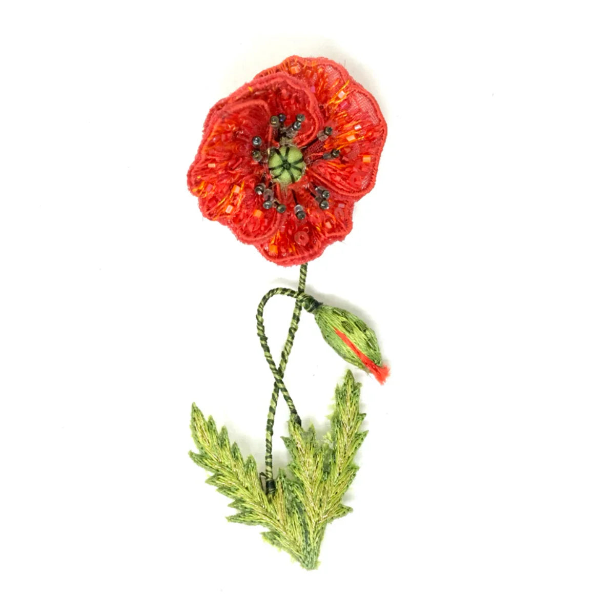 Field Poppy Brooch Pin | Trovelore
