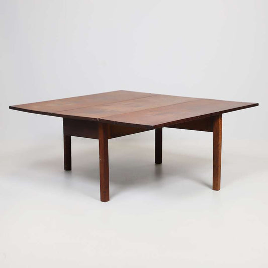 Antique 19th-Century Swedish Flap Table – Warm Patina & Versatile Design