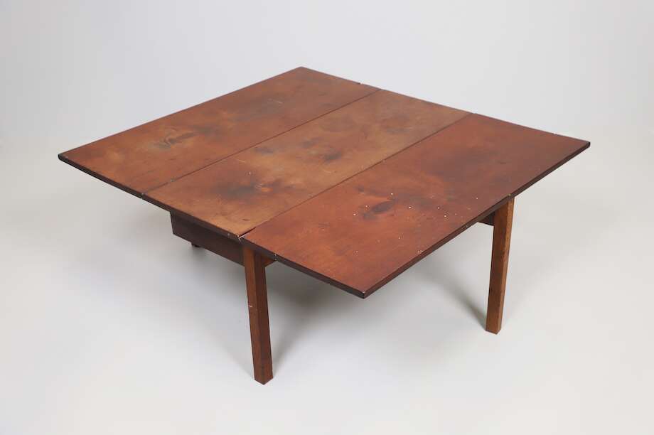 Antique 19th-Century Swedish Flap Table – Warm Patina & Versatile Design