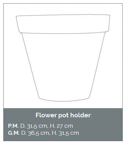 Shanghai Clay Mix | Atelier Saint André Perrin - Small flowerpot holder