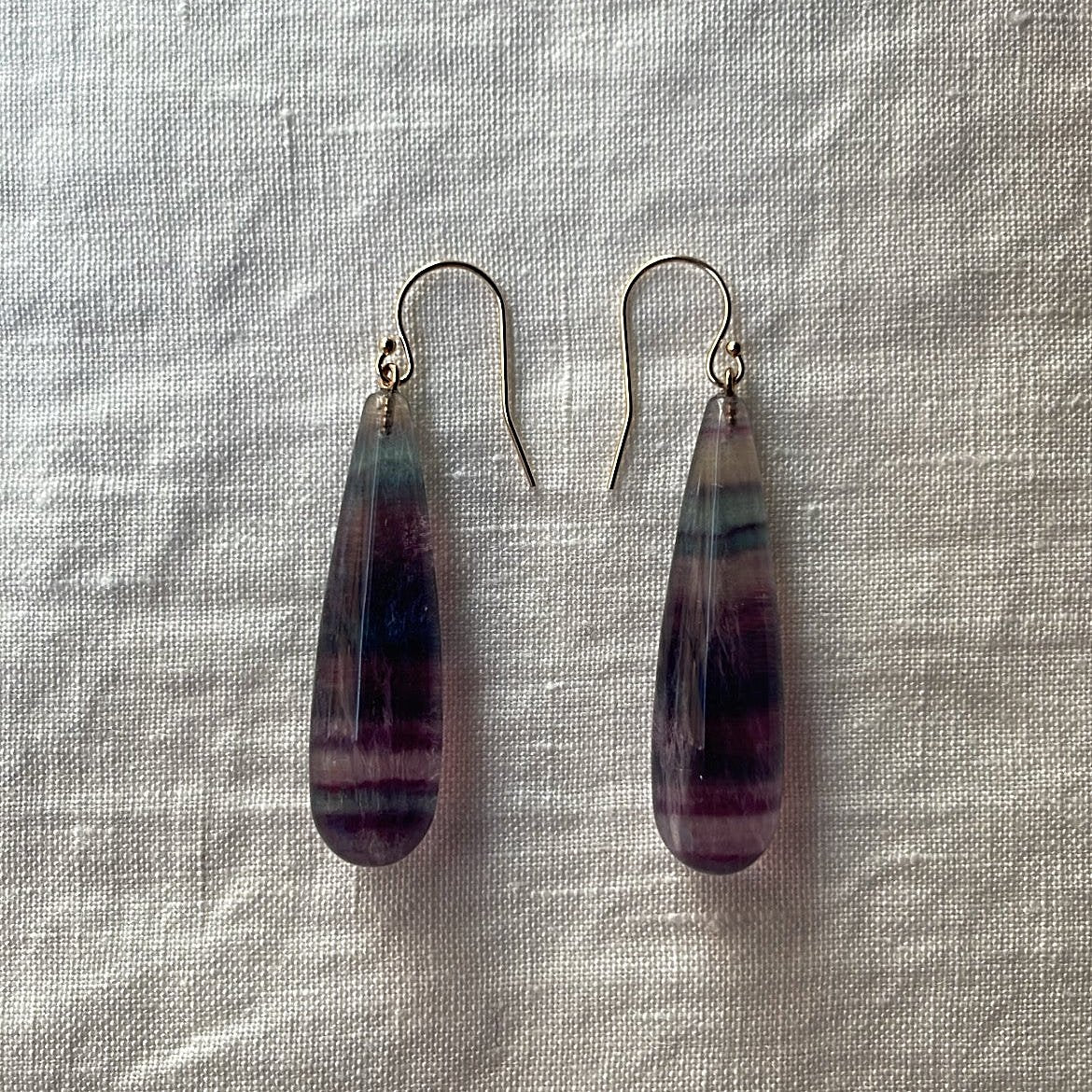 Fluorite Drop Earrings II | Mikkel Brøgger