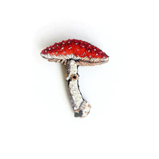 Fly Amanita Mushroom Brooch Pin | Trovelore