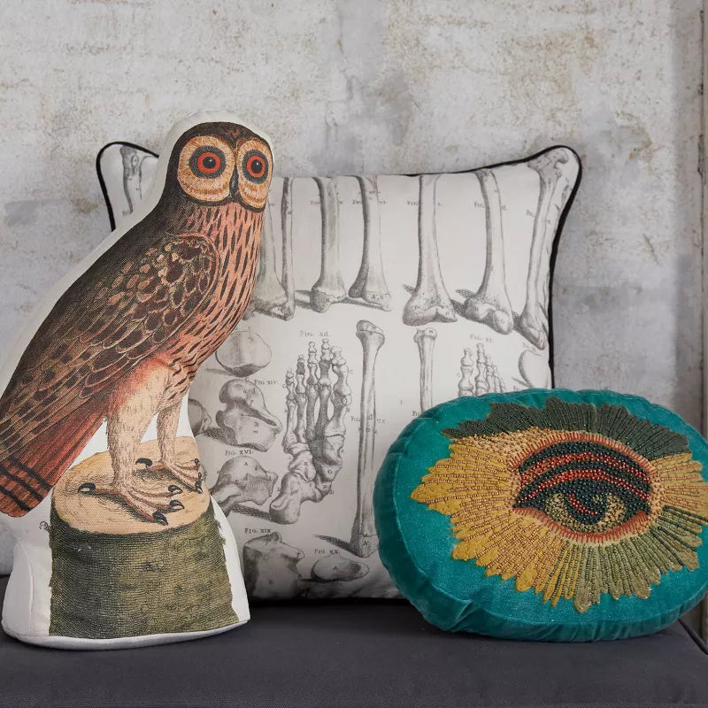 Barn Owl Novelty Plush Pillow - John Derian Company