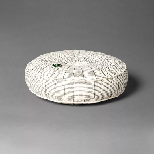 Round Tangled Web Novelty Throw Pillow Cream - John Derian Company