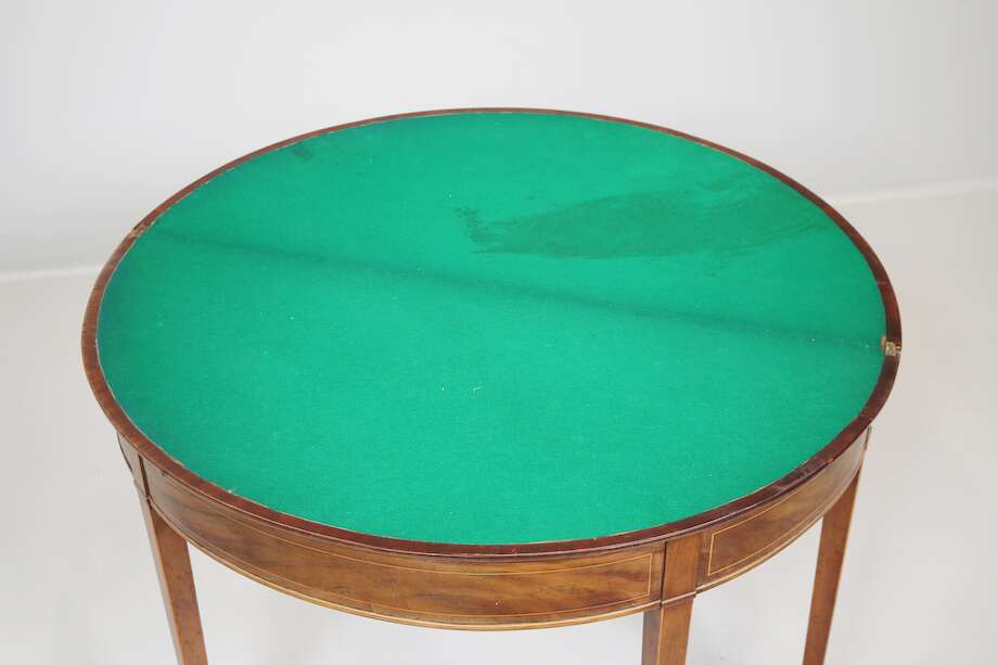 Gustavian Game Table, Late 18th–Early 19th Century, Swedish Neoclassical Antique