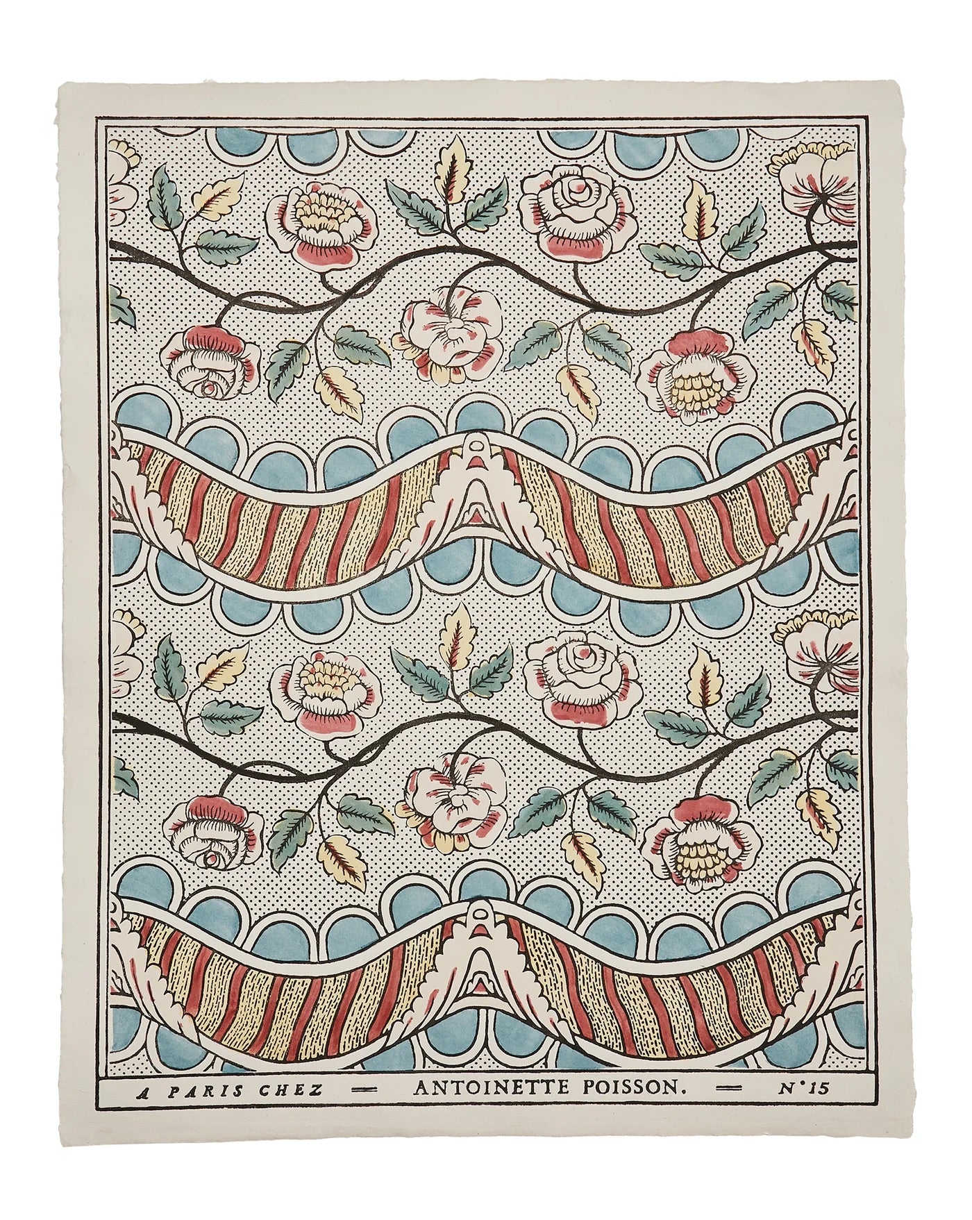"Guirlandes & Festons" Handmade Domino Paper | Antoinette Poisson