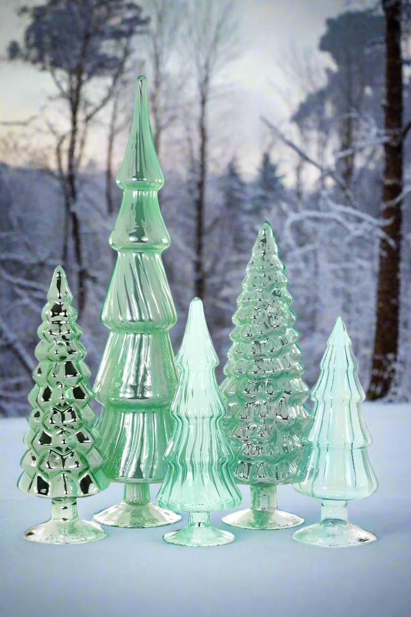 Glass Tree - Winter Green | Christmas Ornament