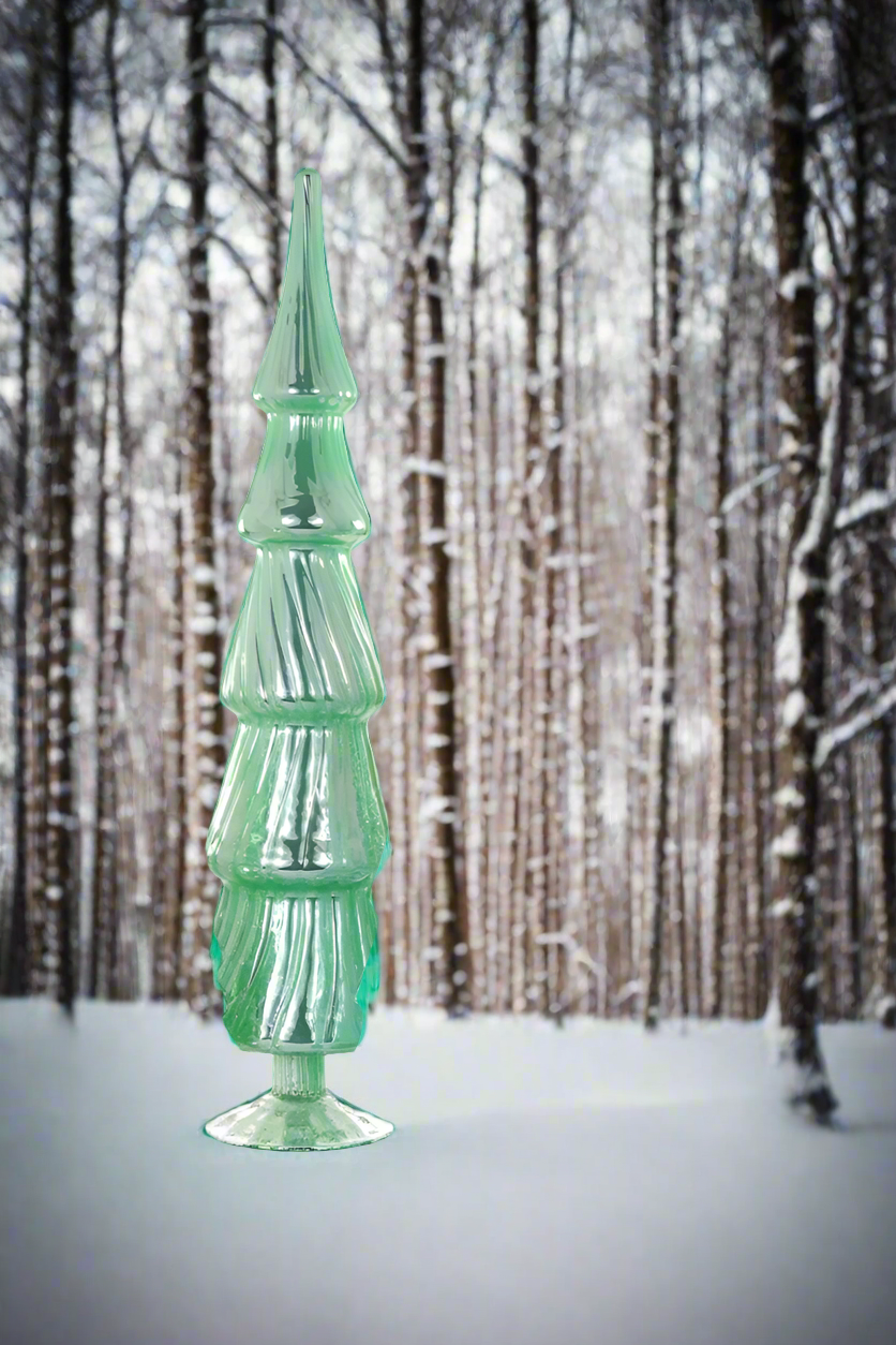 Glass Tree - Winter Green | Christmas Ornament