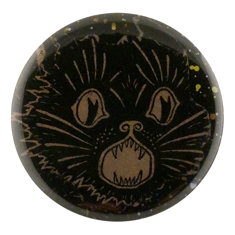 Halloween Cat - Mirror & Button Pins | John Derian