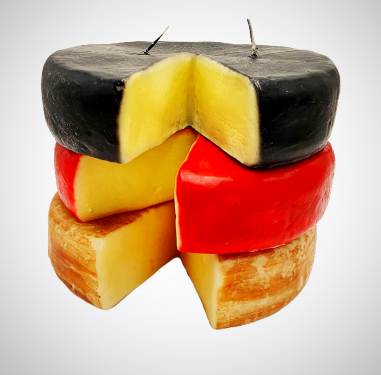 Red Cheese Wax Candle | Cereria Introna