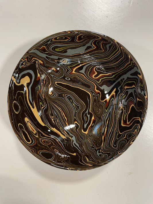 Cachemire Extra Large Bowl with Foot | Atelier Saint André Perrin