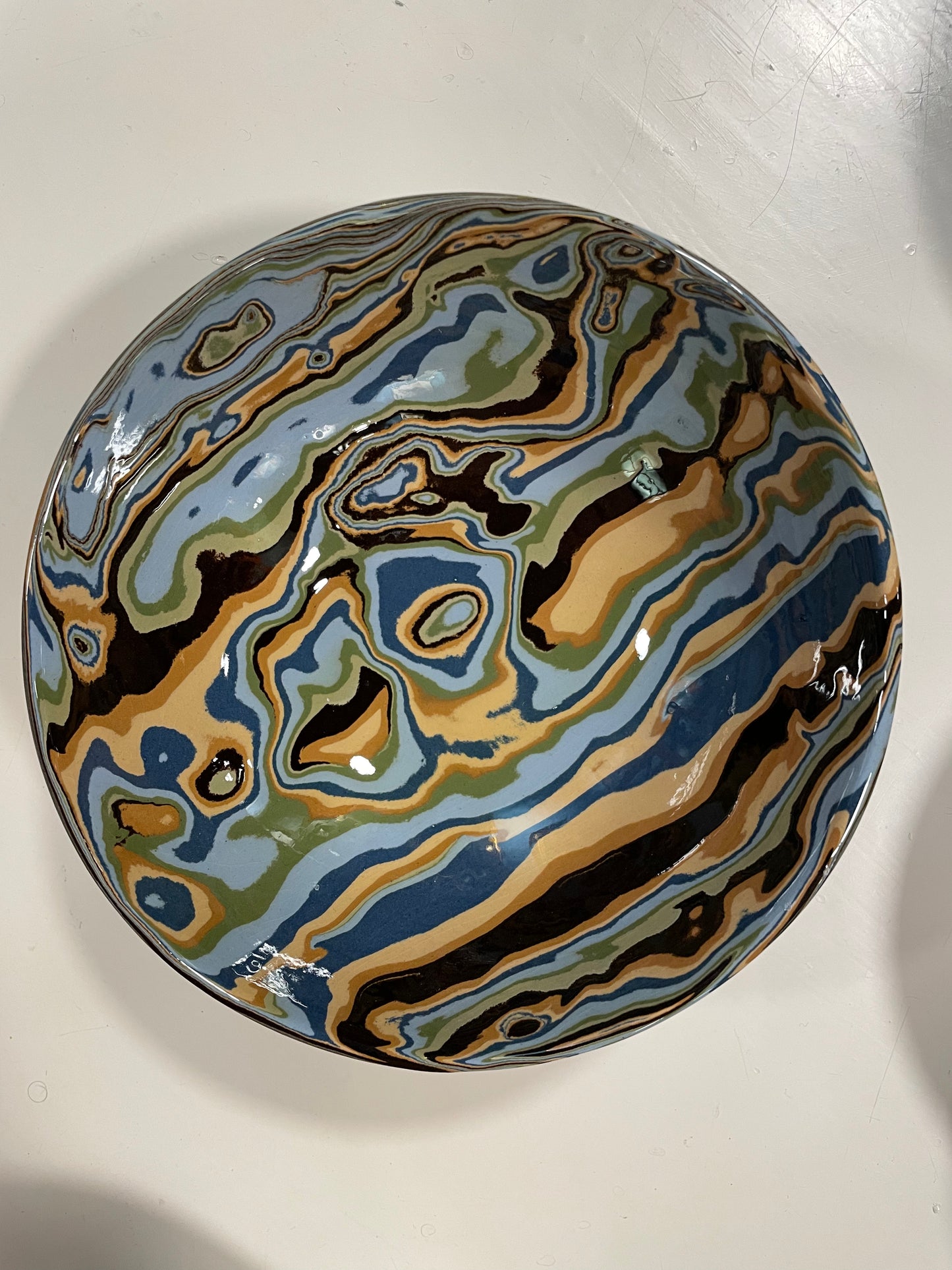 Papeete Extra Large Bowl with Foot | Atelier Saint André Perrin