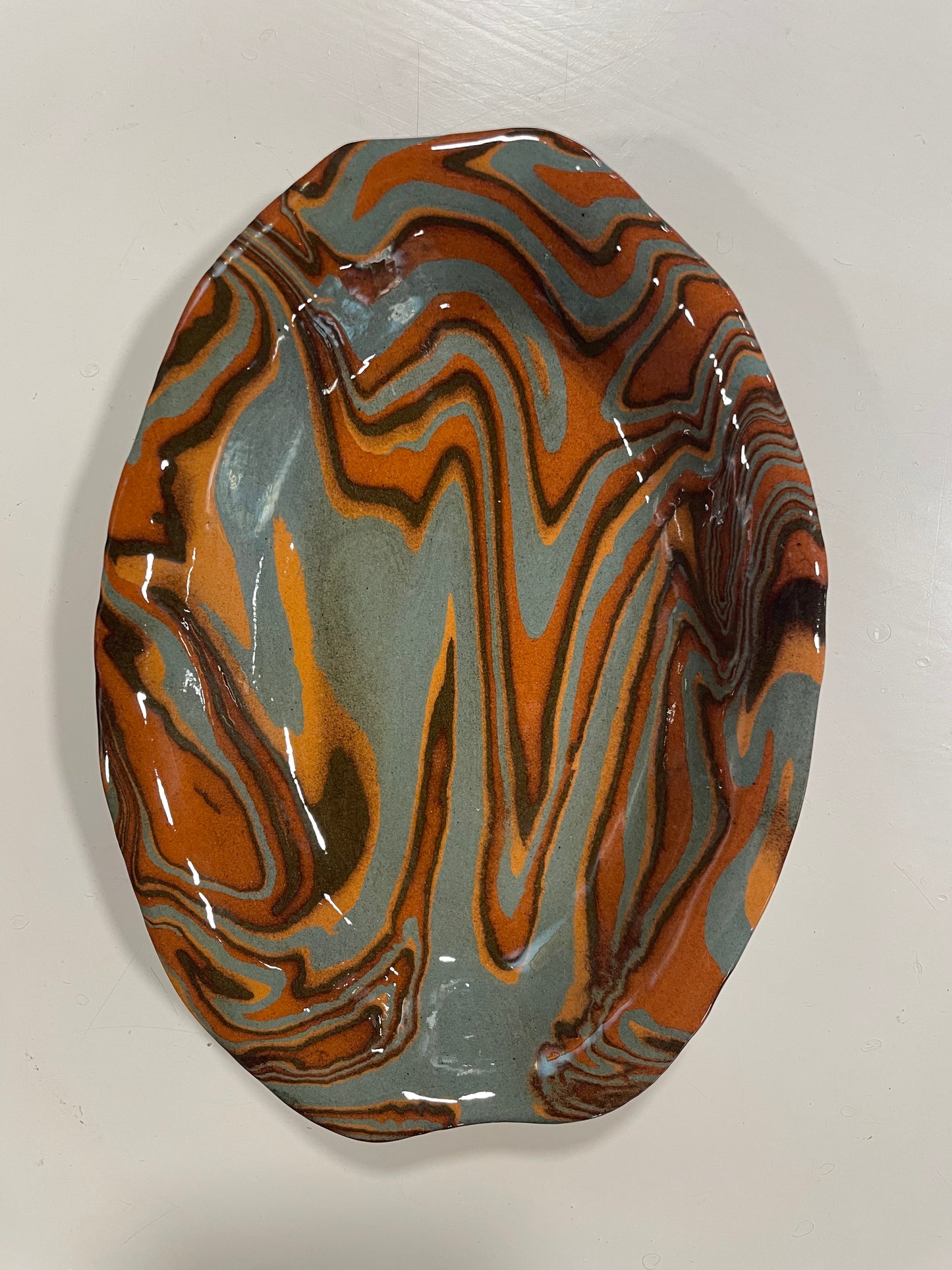 Sienna Scalloped Oval Dish Tapas a Godrons | Atelier Saint André Perrin