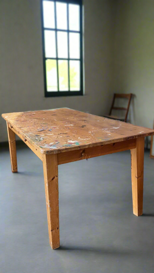 Vintage Artist Work Table