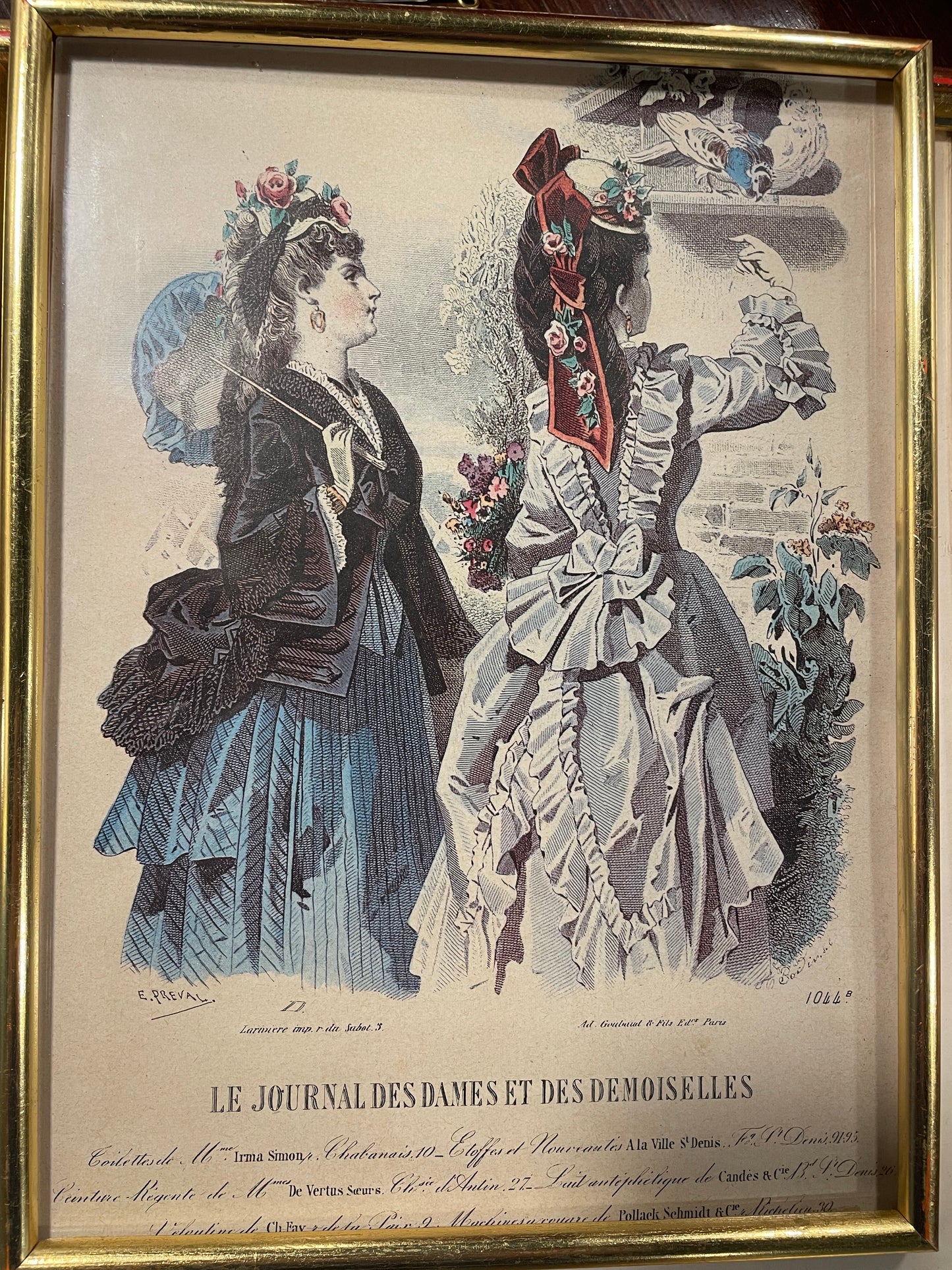 Antique French Fashion Plate # 4 — Le Journal des Dames et des Demoiselles