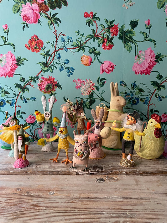 Celebration Chick Figure | Vintage by Crystal Spun Cotton Ornament
