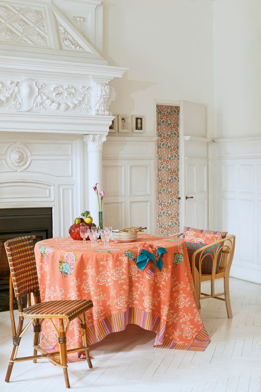 Kandem Queen Peach - Cotton Cloth 180x180 | Lisa Corti