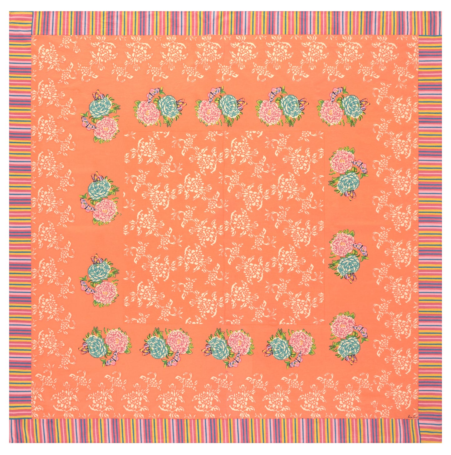 Kandem Queen Peach - Cotton Cloth 180x180 | Lisa Corti