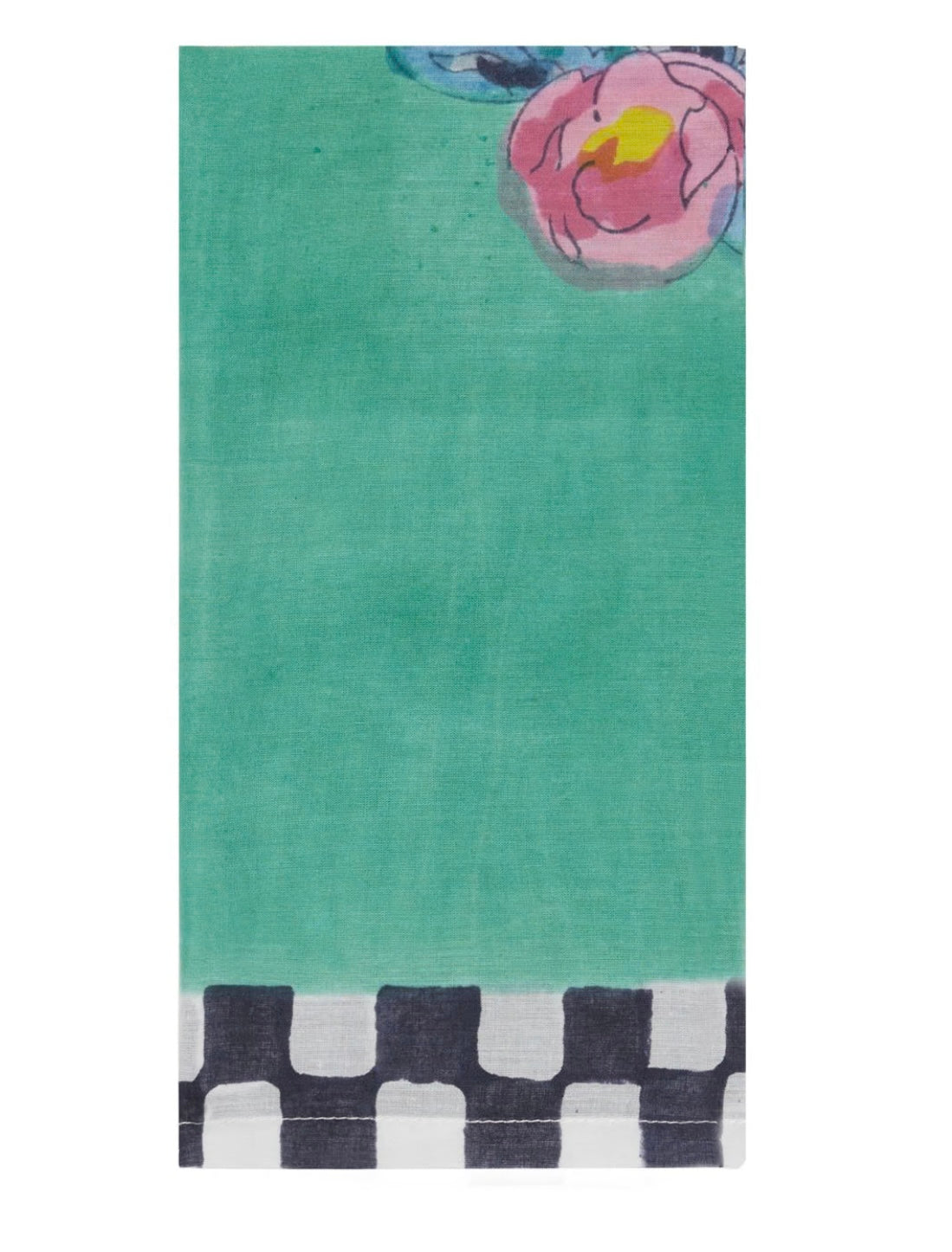 Tiles Green Napkins | Lisa Corti