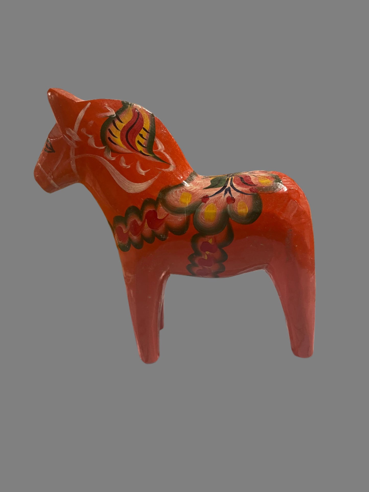 Antique Wooden Dala Hest Red- Swedish