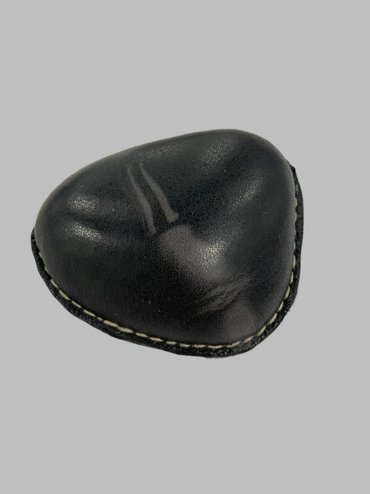 Medium Leather Beach Pebble Paperweight #9