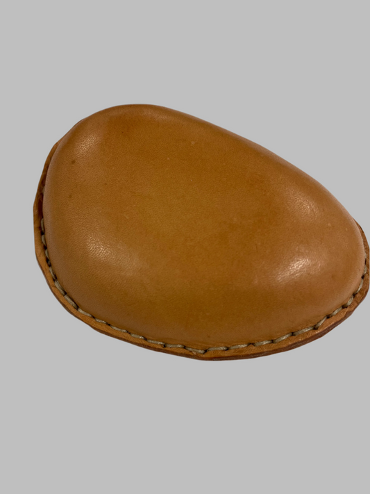 Medium Leather Beach Pebble Paperweight #6