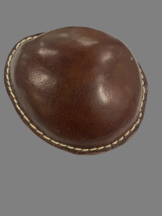 Large Leather Beach Pebble Paperweight #5