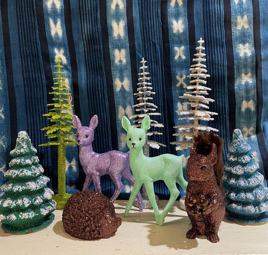 Silver Glitter Spruce - Cardboard Christmas Tree - 40cm  | Ino Schaller