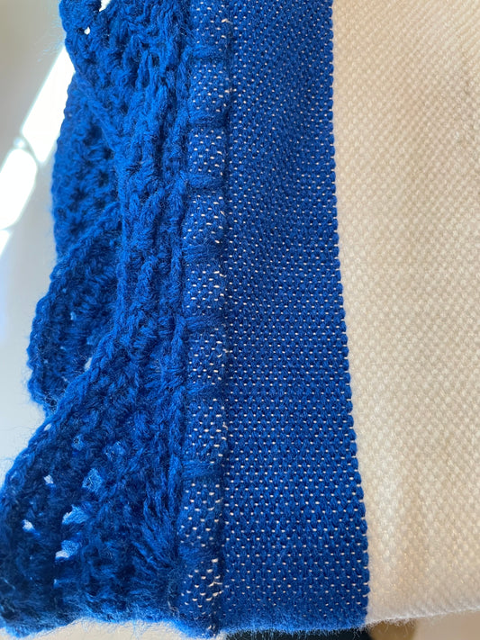 Vintage Moroccan Throw - Blue