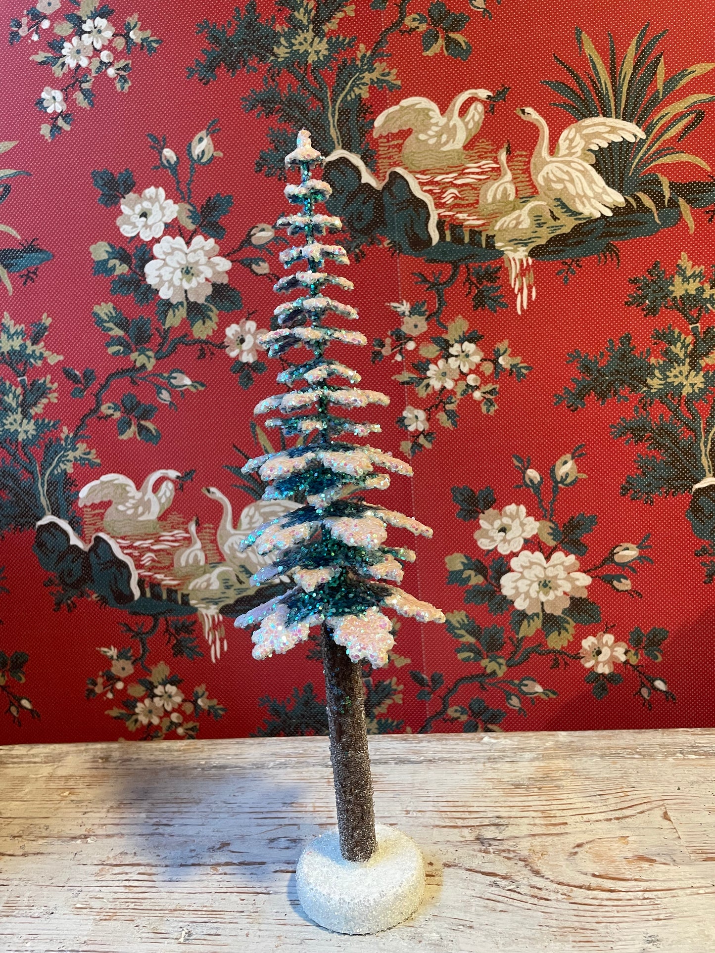 Green With Snow/Frosted Spruce - Cardboard Christmas Tree - 35cm | Ino Schaller