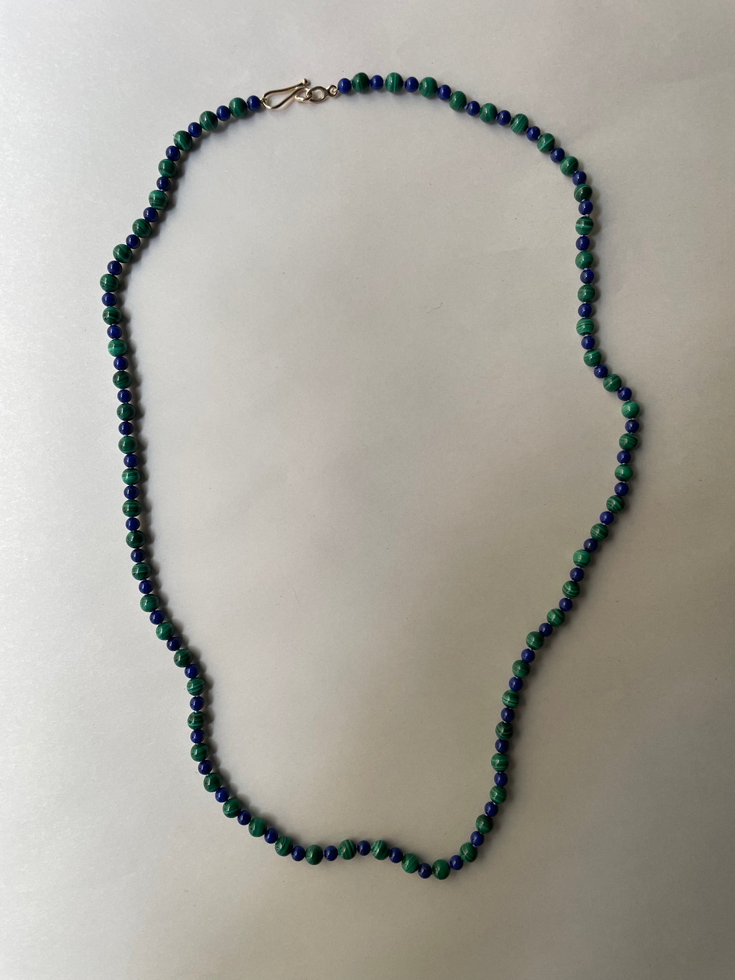 Malachite & Lapis Lazuli Bead Necklace | Mikkel Brøgger