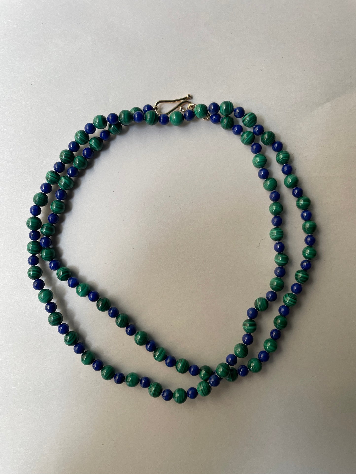 Malachite & Lapis Lazuli Bead Necklace | Mikkel Brøgger