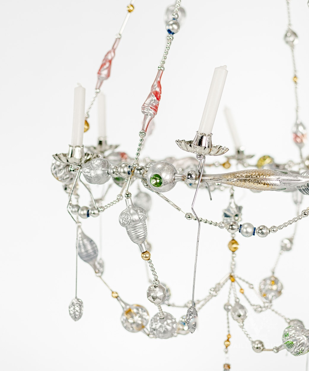 Nostalgic Silver Mushroom Christmas Chandelier