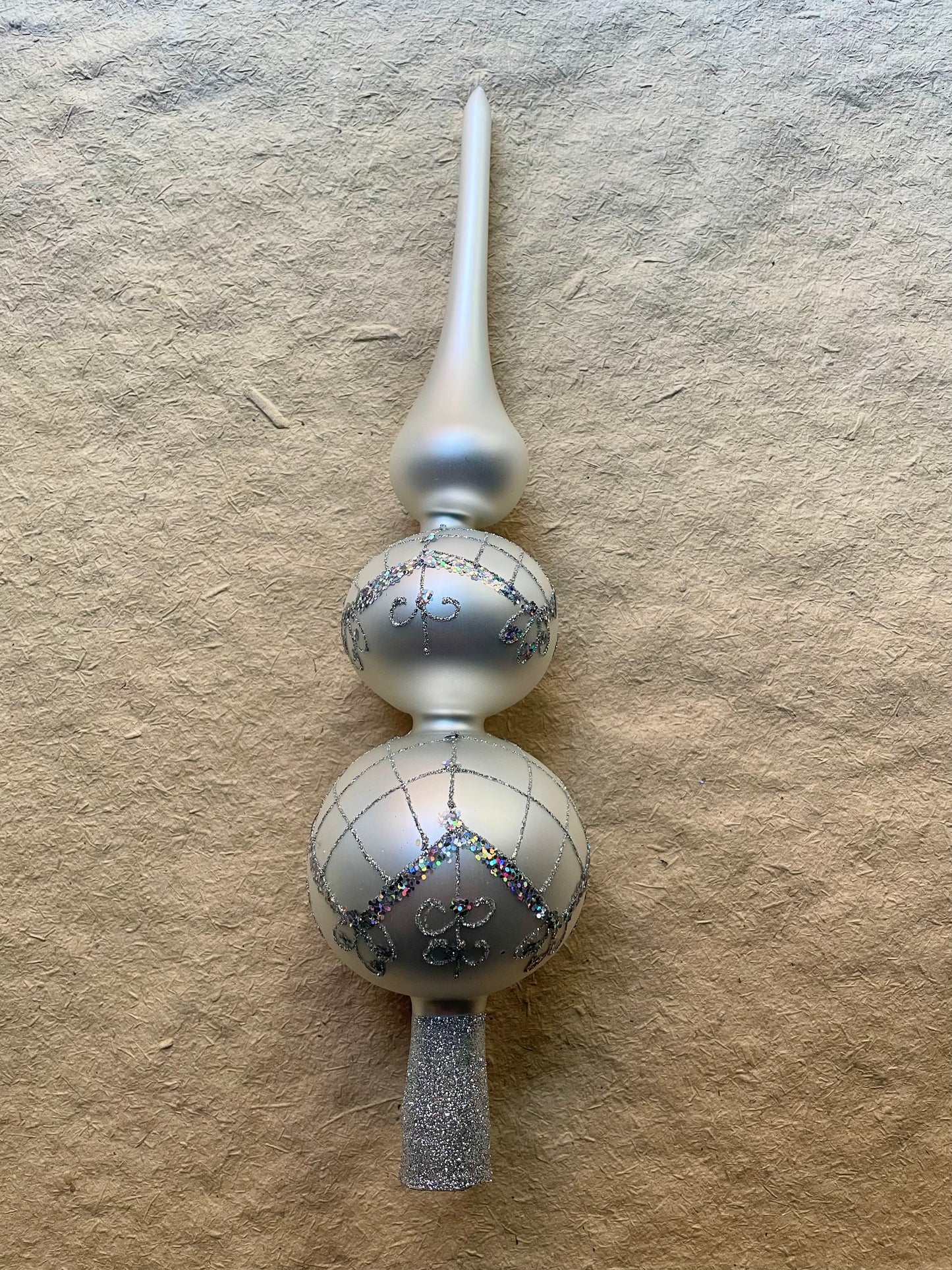 Nostalgic Large Silver Tree Topper
